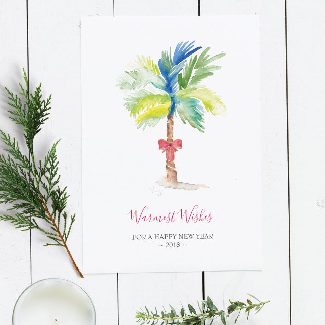 Tarjeta de Navidades de palmeras acuáticas, (Subido por el creador)
