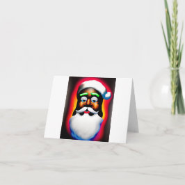 Tarjeta de Navidades de Papá Noel Negro