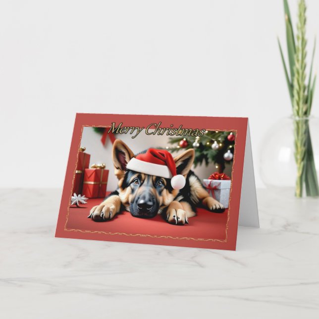 Tarjeta de Navidades de pastores de Shepherd (Anverso)