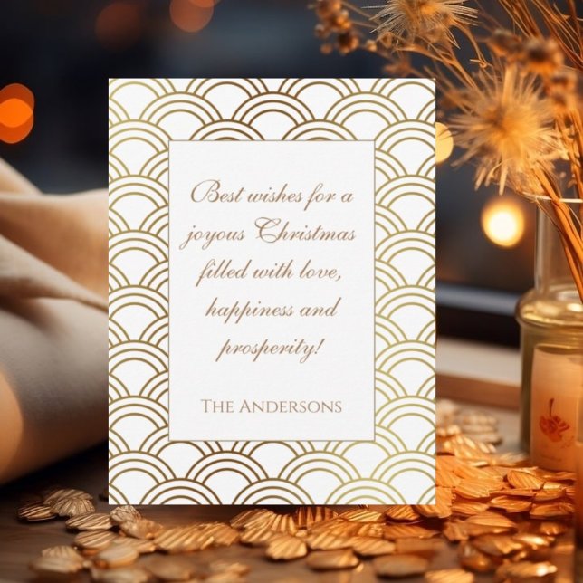 Tarjeta de Navidades de patrón de deco de arte dor (Subido por el creador)