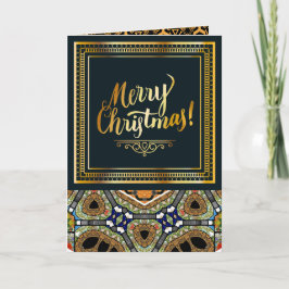 Tarjeta de Navidades de patrón de personalizable n