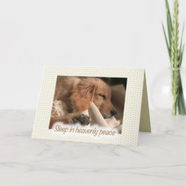 Tarjeta de Navidades de Paz de perro Mascota Golde
