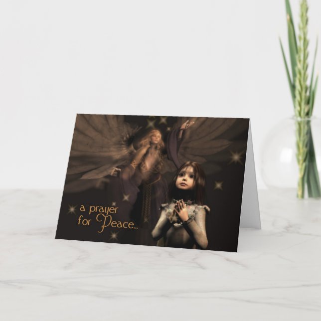 Tarjeta de Navidades de Peace Prayer (Anverso)