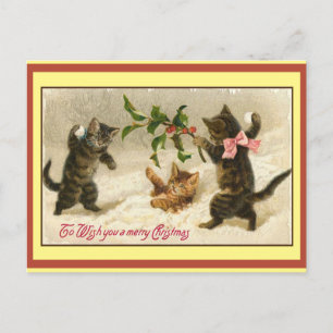 Tarjeta de navidades de pelea de bolas de nieve di