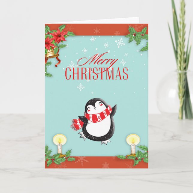 Tarjeta de Navidades de PENGUIN (Anverso)