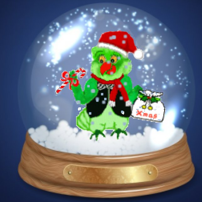 Tarjeta de Navidades de perritos de loro (Subido por el creador)