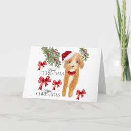 Tarjeta de Navidades de perro lindo