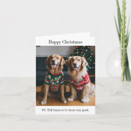 Tarjeta de Navidades de perros para el usuario Gol