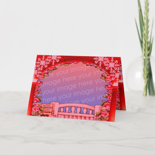 Tarjeta de Navidades de personalizable (Anverso)