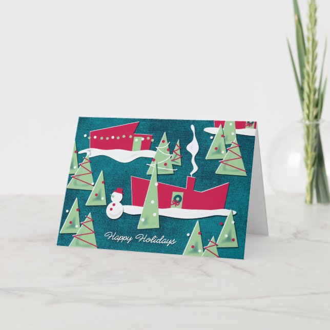 Tarjeta de Navidades de Personalizable de vestimen (Anverso)