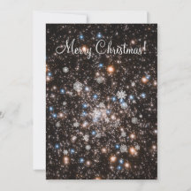 Tarjeta de Navidades de Personalizable Starry Snow