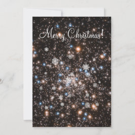 Tarjeta de Navidades de Personalizable Starry Snow