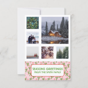 Tarjeta de Navidades de personalizado FOTOS Dulces