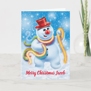 Tarjeta de Navidades de personalizado jolly de nie