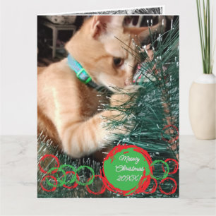 Tarjeta de Navidades de Personalizar de texto para