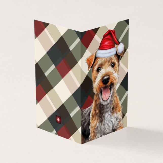 Tarjeta de Navidades de Placa de vacaciones de Lak (Exterior)