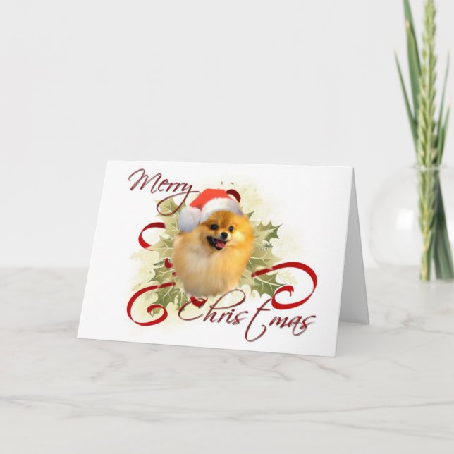 Tarjeta de Navidades de Pomerania (Anverso)