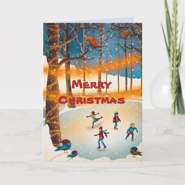 TARJETA DE NAVIDADES DE POND DE SKATER (Anverso)