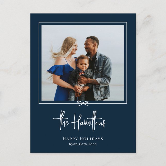 Tarjeta de Navidades de postales para vacaciones d (Anverso)