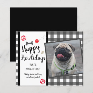 Tarjeta de Navidades de presupuesto mascota