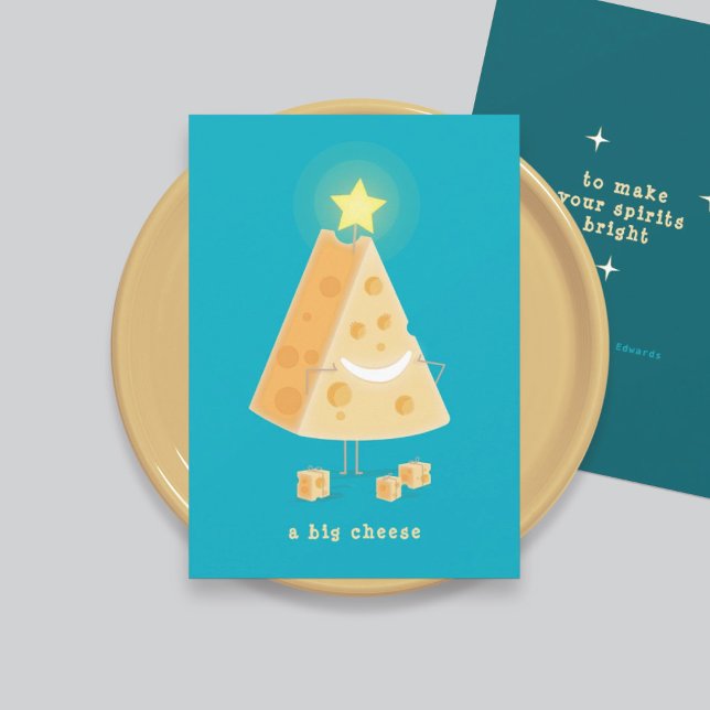 Tarjeta de Navidades de queso grande (Subido por el creador)