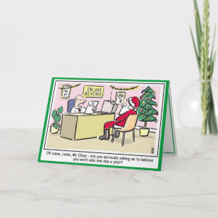 Tarjeta de Navidades de recaudadores de impuestos