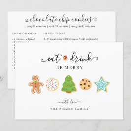 Tarjeta de Navidades de recetas