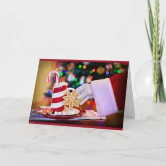 Tarjeta de Navidades de Recetas de Cocina Caliente