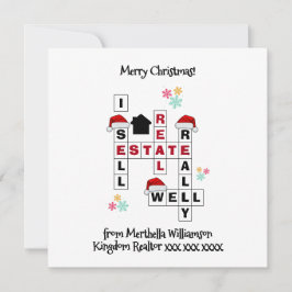 Tarjeta de NAVIDADES de regalo de Real Estate Real