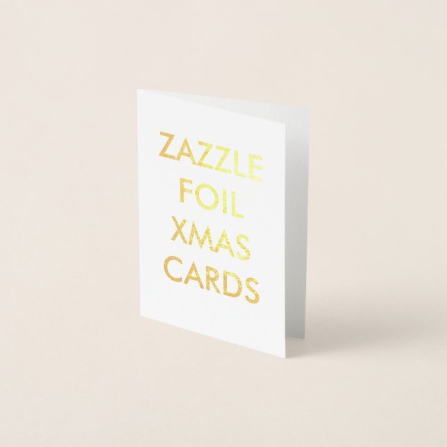 Tarjeta de Navidades de Relieve metalizado dorado  (Anverso)