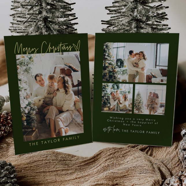 Tarjeta de Navidades de Relieve metalizado fotográ (Subido por el creador)