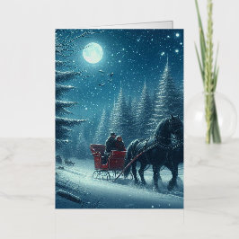Tarjeta de Navidades de Relieve metalizado plegado