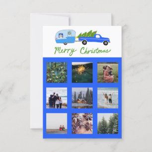 Tarjeta de Navidades de remolque de caravana de ca
