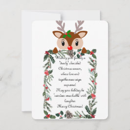 Tarjeta de Navidades de renos