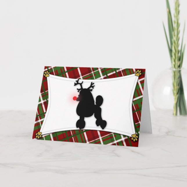 Tarjeta de Navidades de renos de canapé (Anverso)
