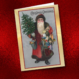Tarjeta de Navidades de retrato de San Nicolás