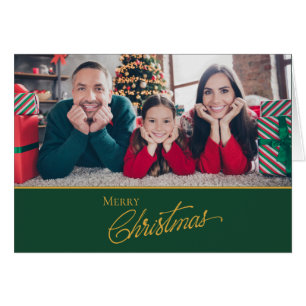 Tarjeta de Navidades de retrato familiar