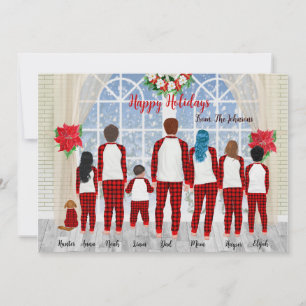 Tarjeta de Navidades de retrato familiar personali