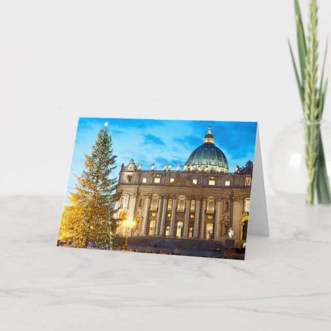 Tarjeta de Navidades de Revista de Italia - Vatica (Anverso)