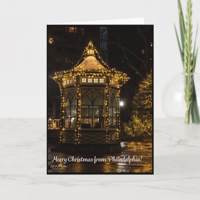 Tarjeta de Navidades de Rittenhouse Square (Anverso)