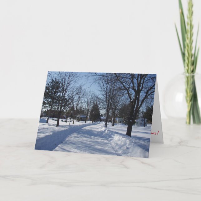 Tarjeta de Navidades de "Ruta de la Aldea" (Anverso)