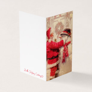 Tarjeta de Navidades de Sabiduría de Santa Claus