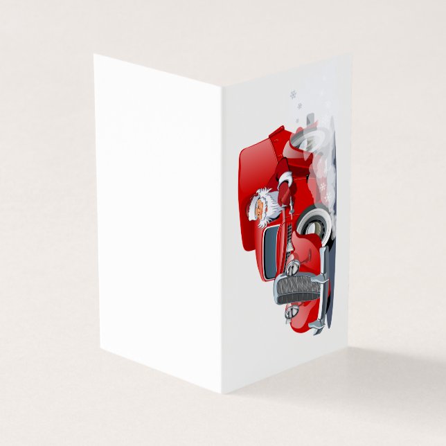 tarjeta de Navidades de saludo de personalizado (Exterior)