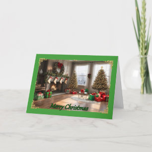 Tarjeta de Navidades de Saludos Acogedores