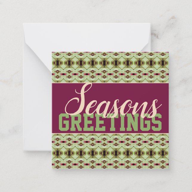 Tarjeta de Navidades de saludos de Sweet Mini Seas (Anverso)