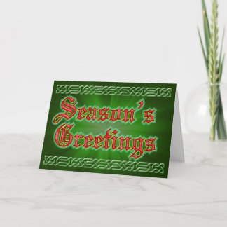Tarjeta de Navidades de saludos de temporada