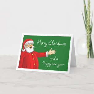 Tarjeta de Navidades de Santa Claus