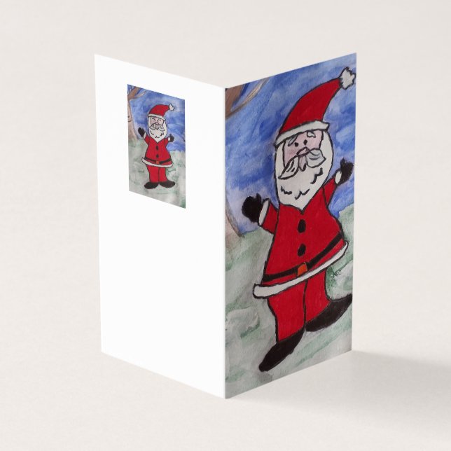 Tarjeta de Navidades de Santa Claus (Exterior)