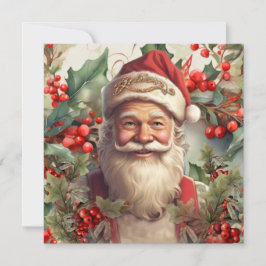Tarjeta de Navidades de Santa Claus San Nicolás