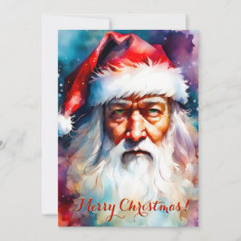 Tarjeta de navidades de Santa Claus y tú